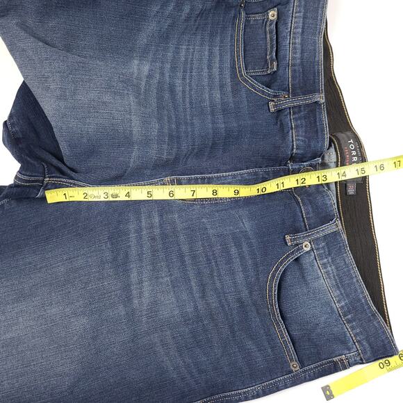 Torrid CROP SKY HIGH SKINNY JEAN Size 22 Blue Stretch - Picture 4 of 5
